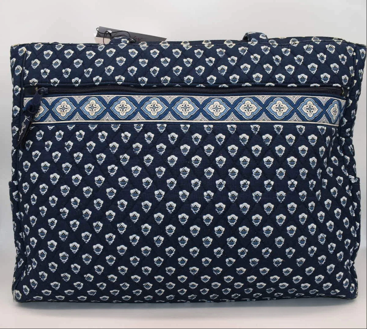 Vera Bradley Nantucket Navy Blue Patterned Mini Backpack Small Backpack - Cotton | Vera Bradley – Vera Bradley Outlet  main image 2