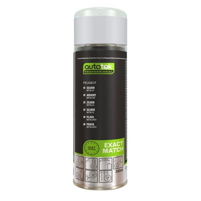 Autotek Peugeot Silber schnelltrocknender hochdeckender Aerosol-Sprühlack 300 ml