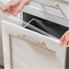 4 Pack Cabinet Protectors for Kitchen Cabinets, 18" Length Clear Cabinet Door Pr