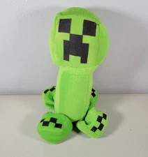 Minecraft Creeper Plush 10.5" Tall Green Stuffed Toy Mojang JINX Gamer
