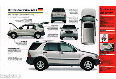1997 / 1998 MERCEDES-BENZ ML-320 / ML320 IMP Brochure | eBay