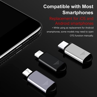 Portable OTG Smart Phone IR Infrared Remote Control Adapter For Android iOS APP 