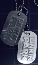 Linkin Park Dog Tags Official NEW 2007  Vintage Necklace Minutes to Midnight