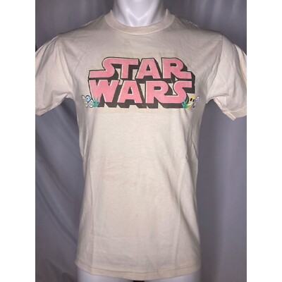 Star Wars Characters Logo Beige T-Shirt Men's SMALL