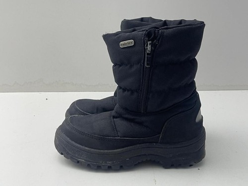 RainTex Unisex Kinder Schwarz Textil Reißverschluss Wasserdicht Schneestiefel UK 11 EU 29 -B120