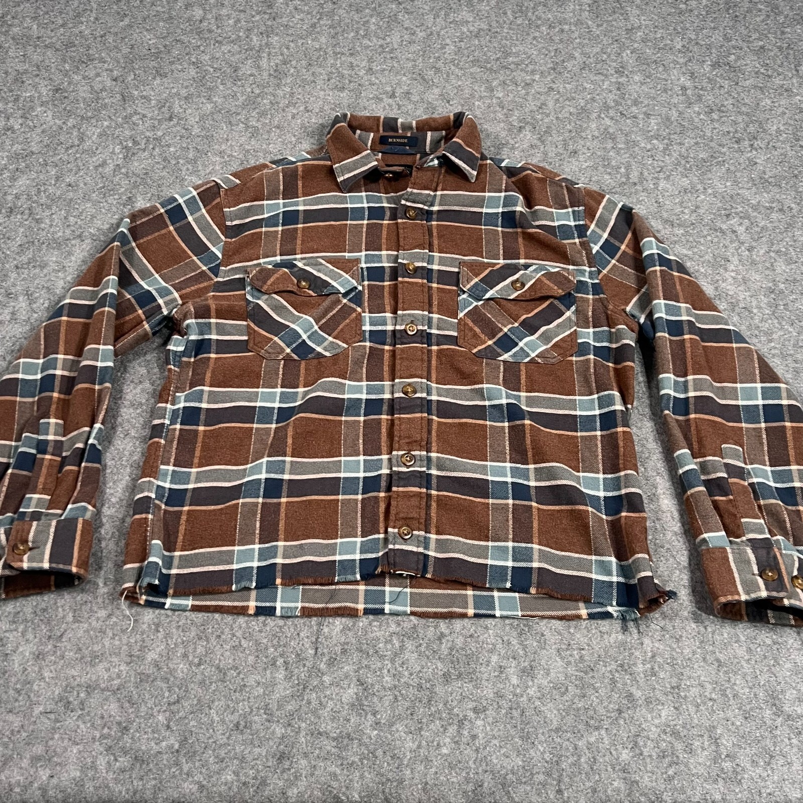 Pendleton Brown Plaid Burnside Doublebrushed Flan… - image 1