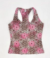 City Tech Shirt Womens Medium Pink Racerback Tank Top Active Run