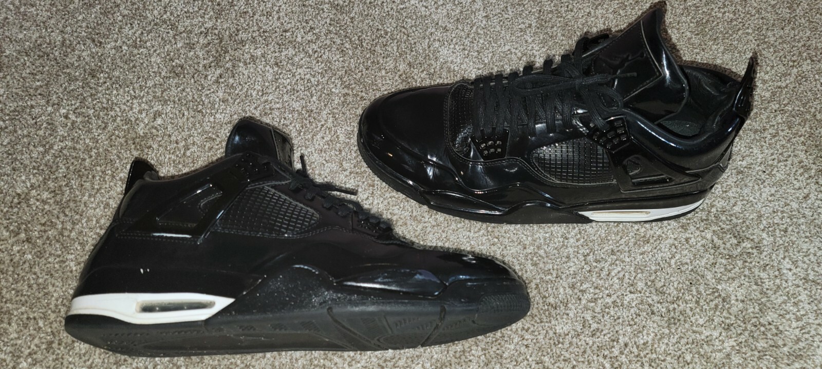 Air Jordan 4 Retro Black Patent Leather 