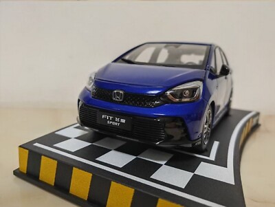1/18 Scale Honda Fit Sport 2023 Blue Diecast Car Model Toy