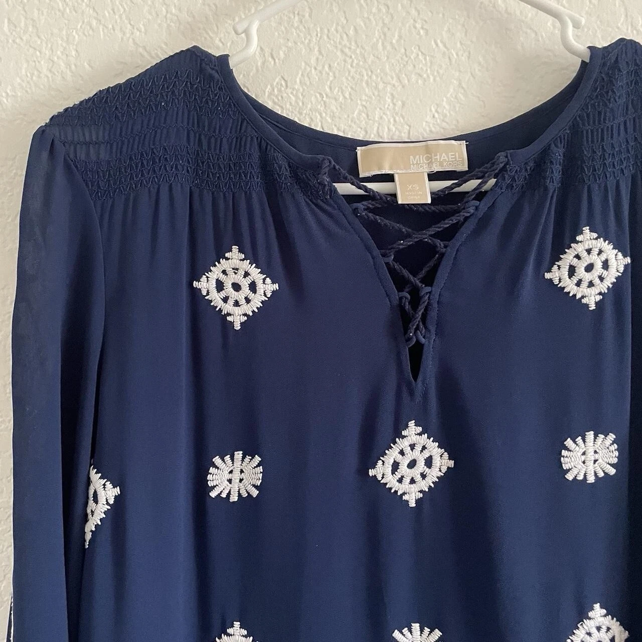 Abito donna Michael Kors manica lunga ricamato preloved