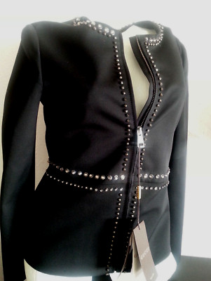GUCCI Jacke Blazer NIETEN Strass EDEL NEW NEU NP 1800  BNWT BLOGGER LUXUS XS 34