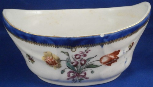 Antique 18thC Cozzi Porcelain Floral Sauce Dish Porzellan Sauciere Italian Italy - Picture 4 of 11