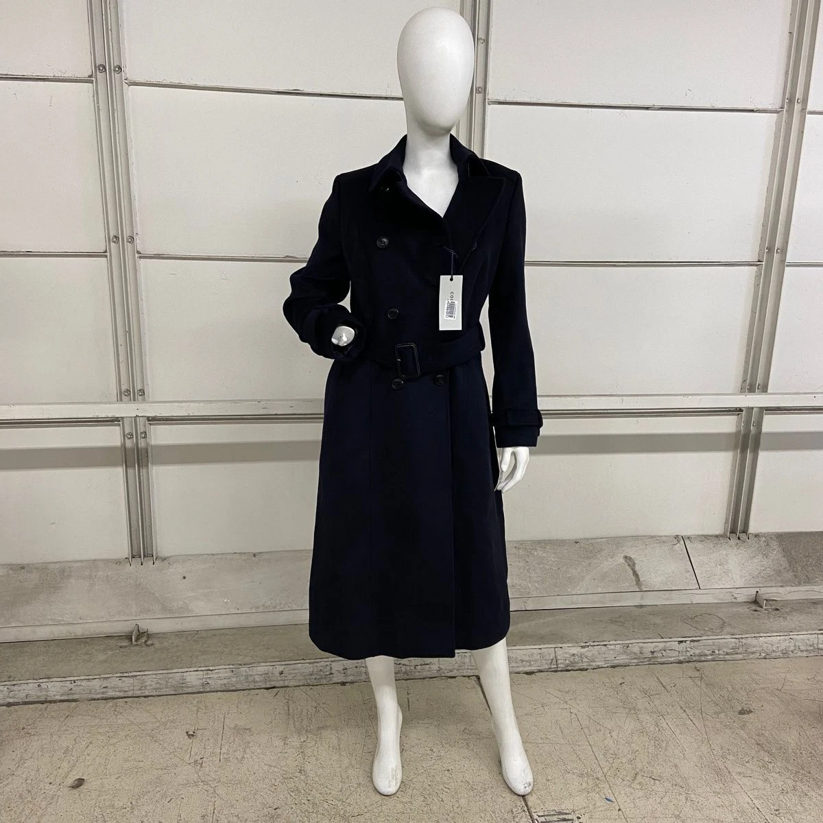 COLE HAAN Double Breasted Belted Trench Coat Women s Size 6