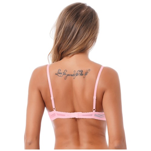 ~Women Open Nipple Bra Sexy Underwire Sheer Lace Unlined Push Up Cupless Shelf - Picture 44 of 152