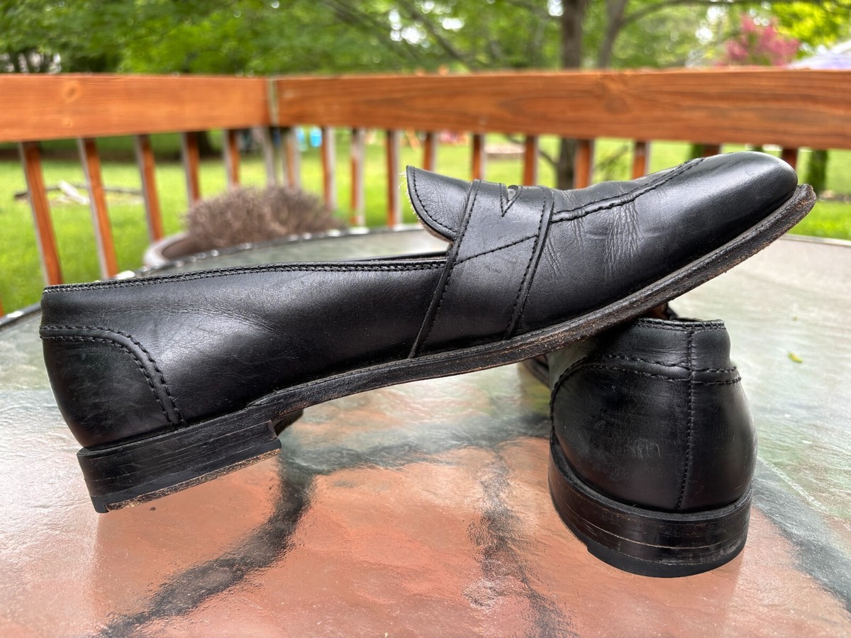 靴 alden 681 Full Strap Penny Loafer Alden Men's 681 - Full Strap Slip On - Black Calfskin - The