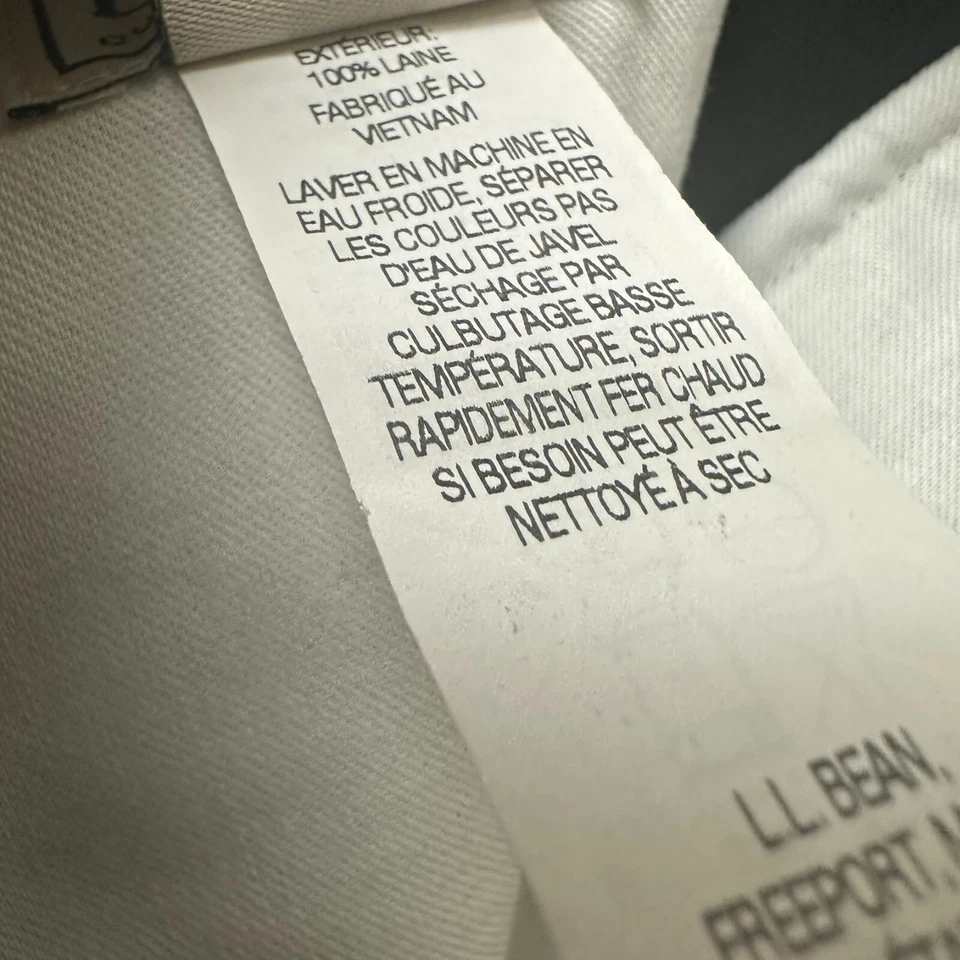 Calças masculinas vintage LL Bean 36W multicoloridas de lã ao ar livre - Imagem 3 de 4