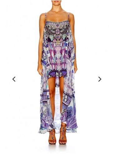 Camilla Dress Size XS Extra Small Ritual Rhapsody Long Overlay Dress Silk Purple - Bild 2 von 17