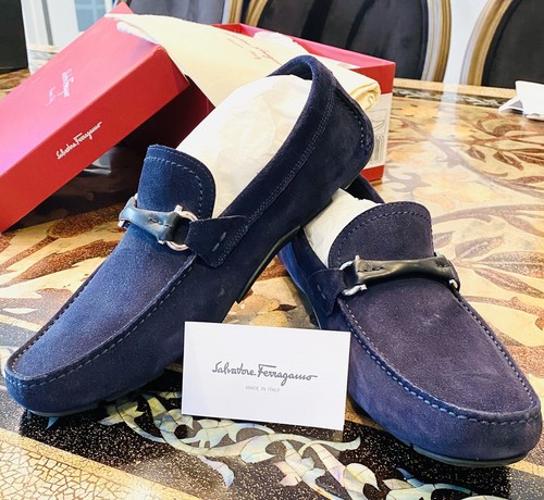 Blue Marin Suede Drivers/Loafers | eBay