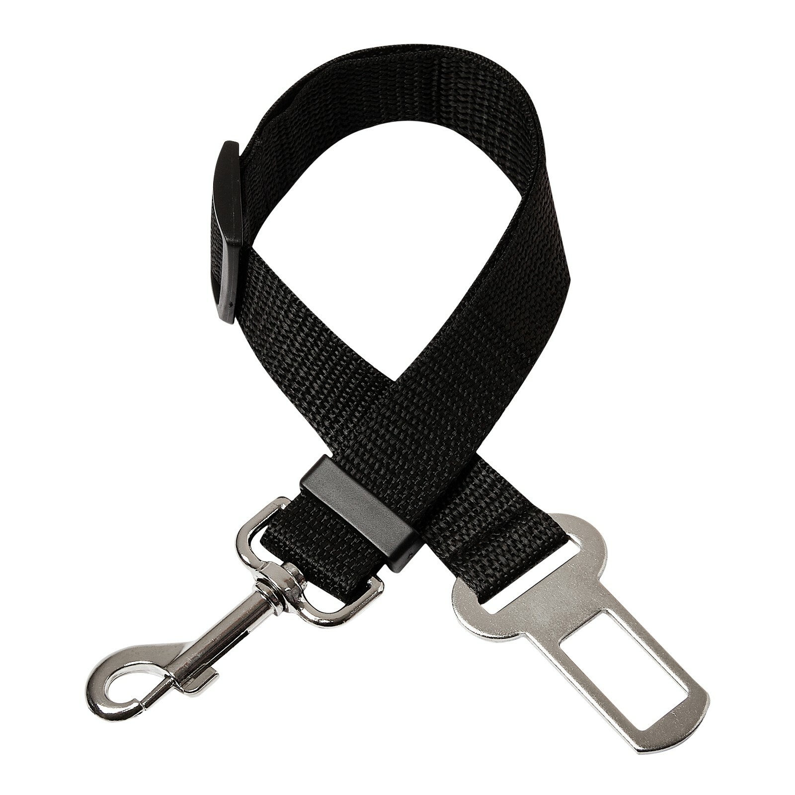 3 Black Dog Car Safety Belts Adjustable Safety Restraint Travel Harness Collars