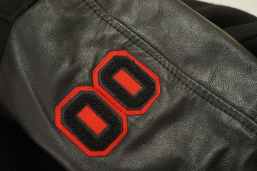 Men GAME Sportswear Leather Jacket Black Newton USA EU54 UK/US44 XL VAP610 - Picture 5 of 8