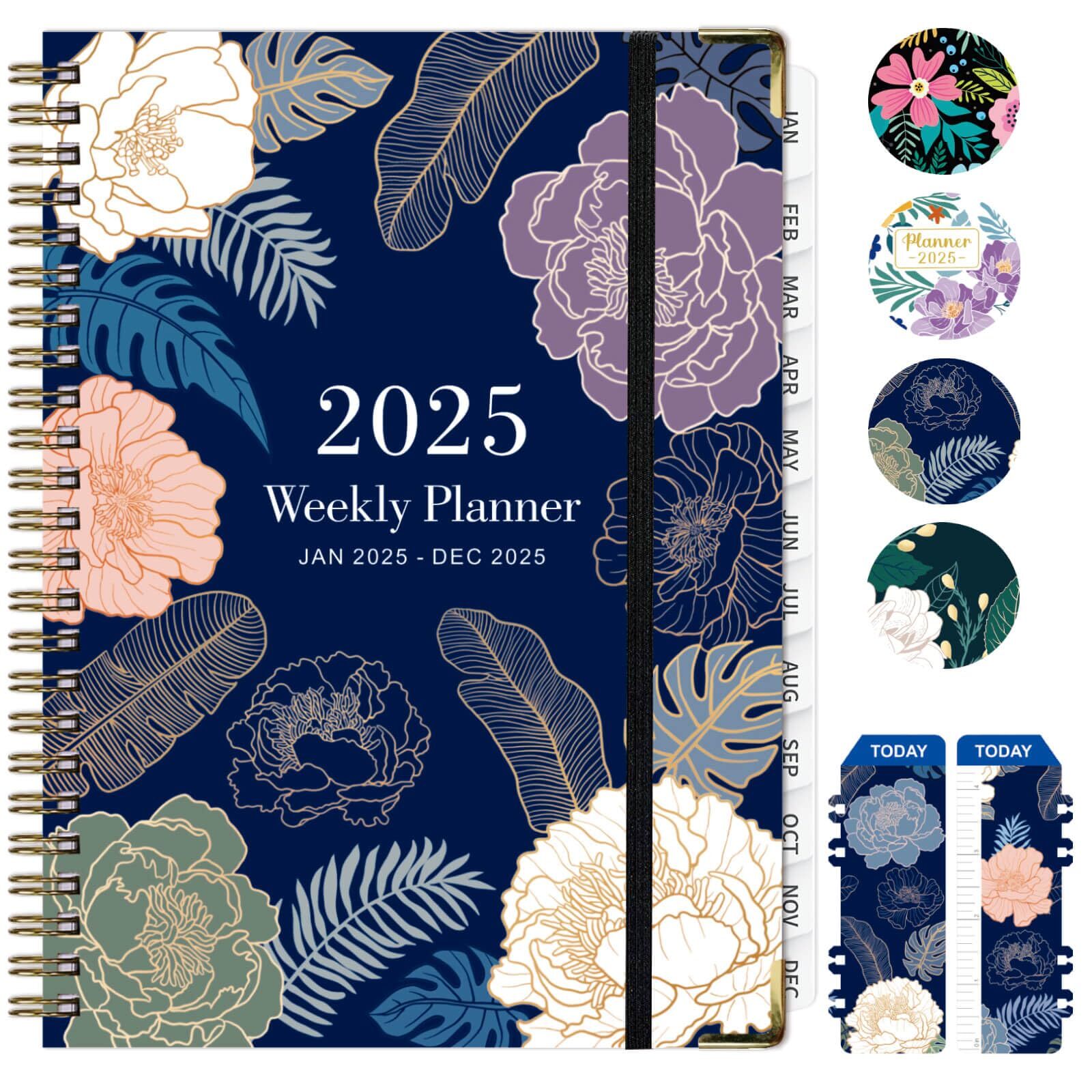 2025 Planner Weekly and Monthly Planner from January 2025 - December 2025 Not...