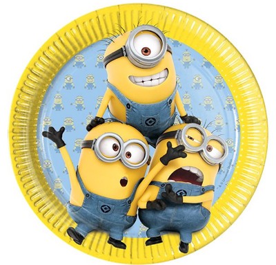 Garcons Filles Anniversaire Fete Papier Vaisselle Minions Despicable Me Plaques Ebay