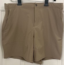 Lands' End Men's Lined 7" Hybrid Swim Shorts/Swim Trunks Combo Khaki Size L 65