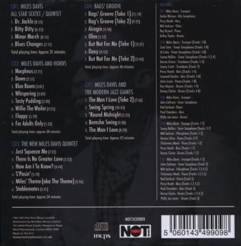 Miles Davis The Anthology 55-58 5-CD NEW SEALED Remastered Jazz - Picture 2 of 4