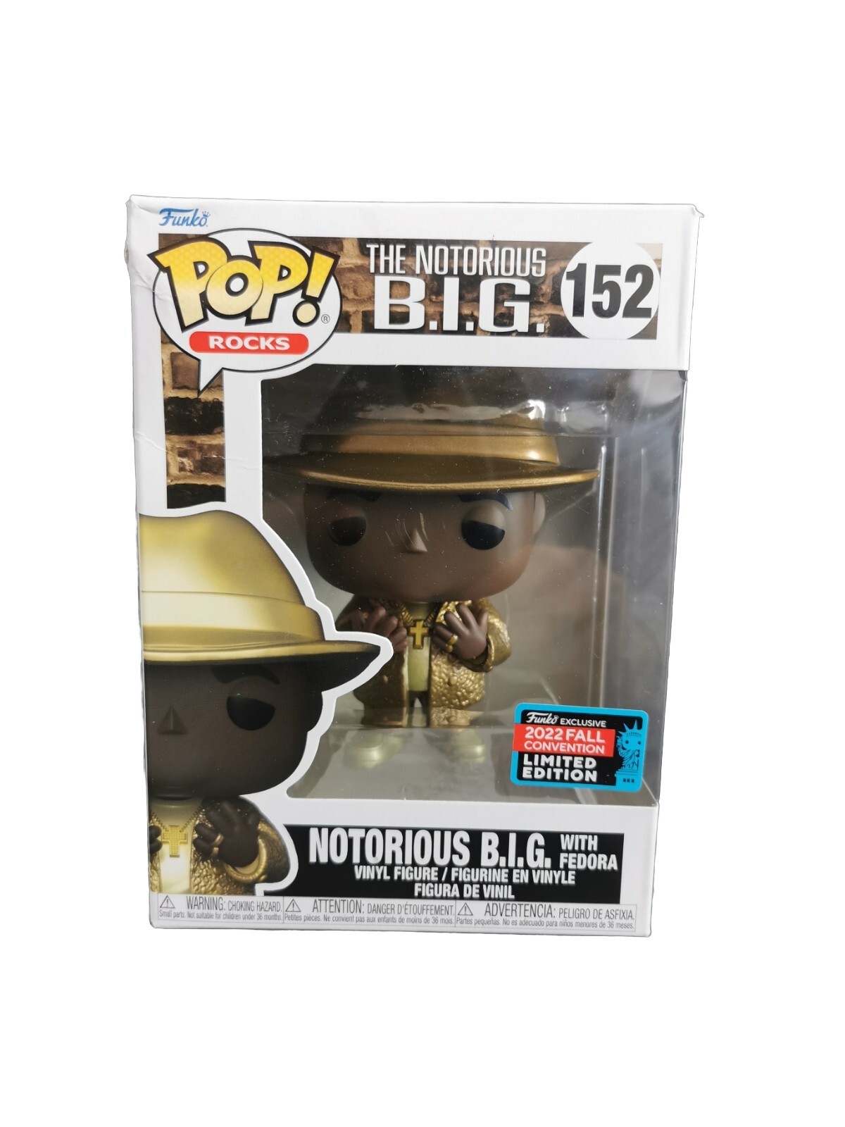 Notorious B.i.g. Pop Albums Vinyl Figur Notorious B.i.g With Fedora
