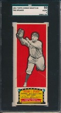 1951 TOPPS CONNIE MACK'S AS - TRIS SPEAKER - SGC 50 VG/EX 4 (SVSC) - CENTERED!