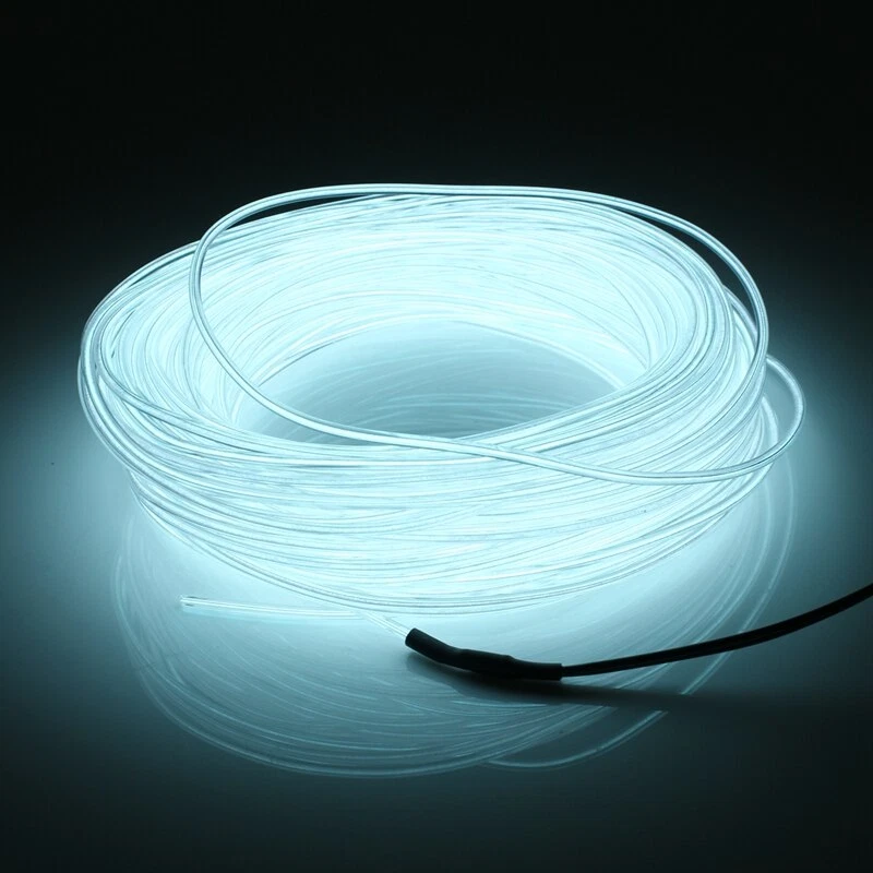 Neon LED Light Glow EL Wire String Strip Rope Tube Decor Car Party + Controller - Image 4 of 4