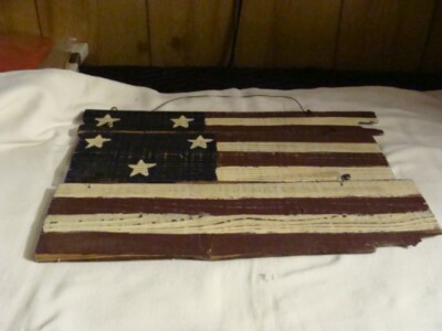 Wooden American Flag