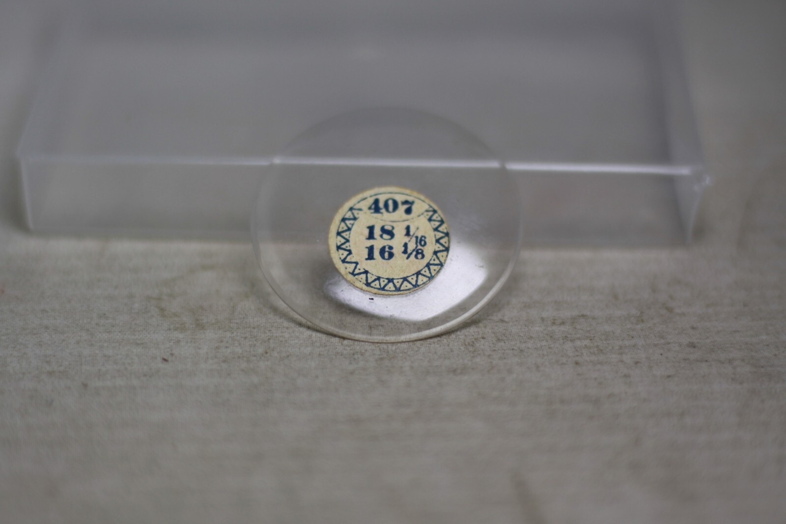 NEW OLD STOCK POCKET WATCH GLASS CRYSTAL 18 1/16 16 1/8 68j eBay