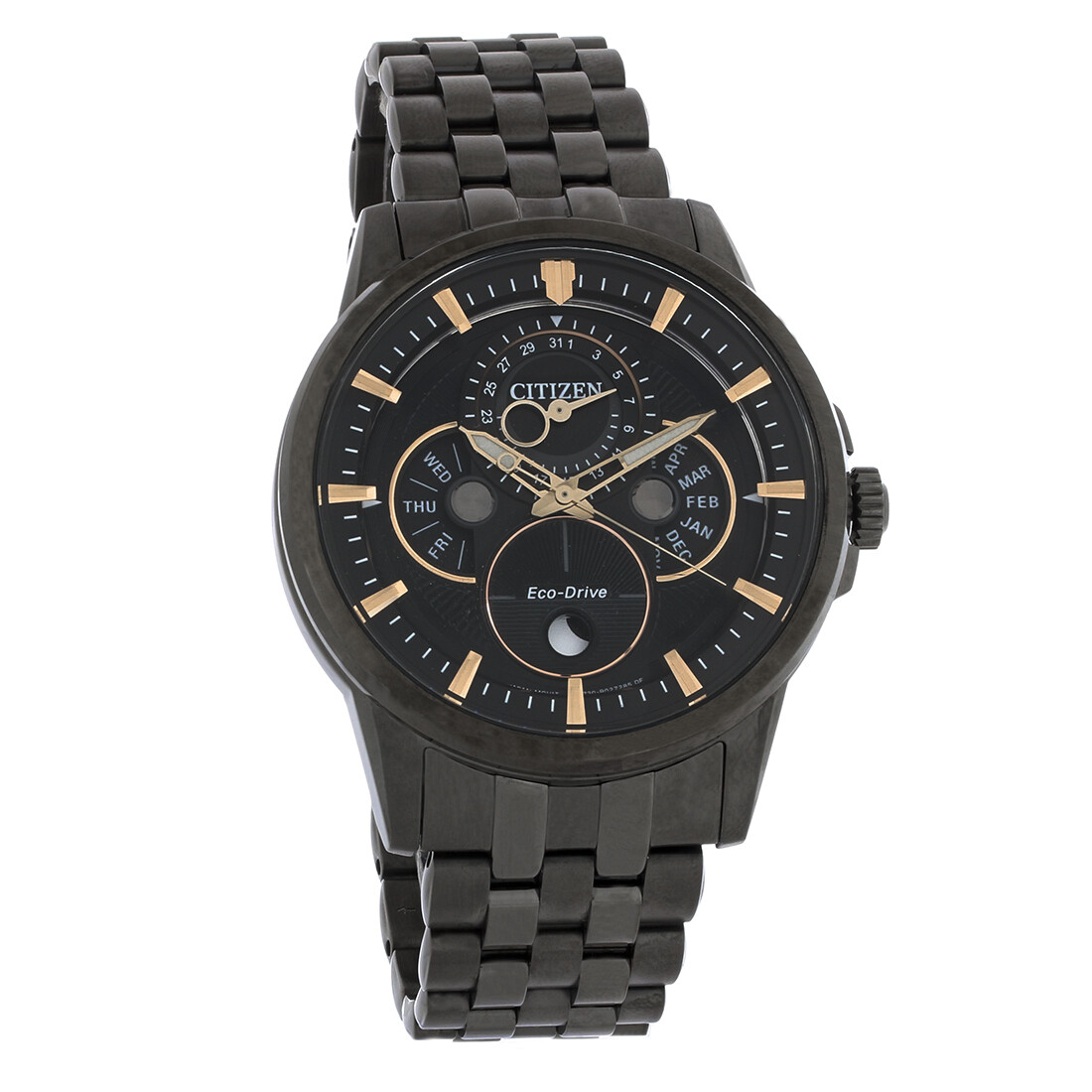 Citizen Eco-Drive Men's Calendrier Moon Phase Multifunction Watch BU0057-54E