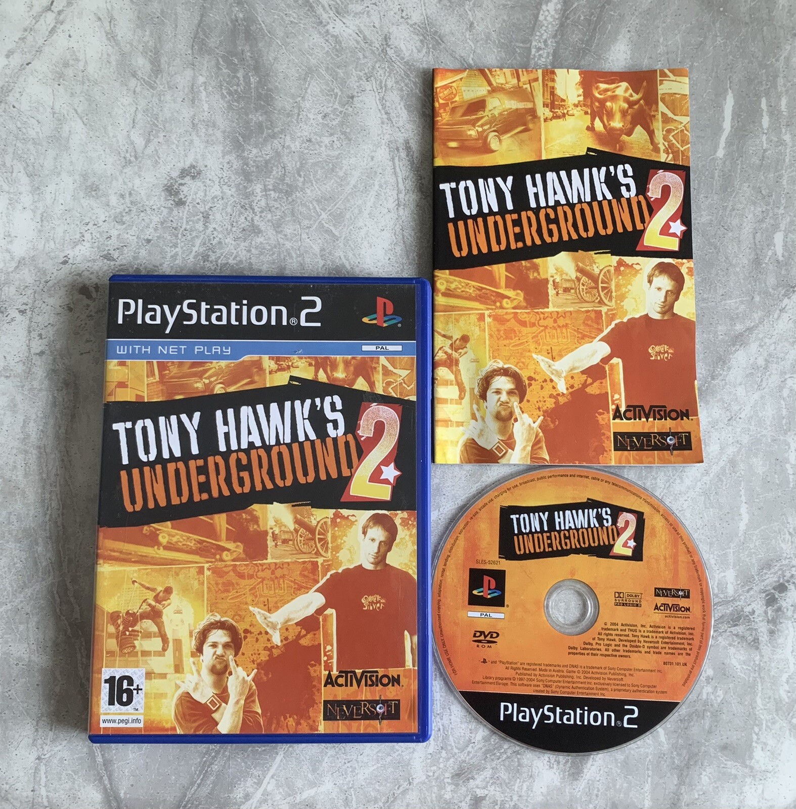 Tony Hawk's Underground Playstation 2 jogo de skate