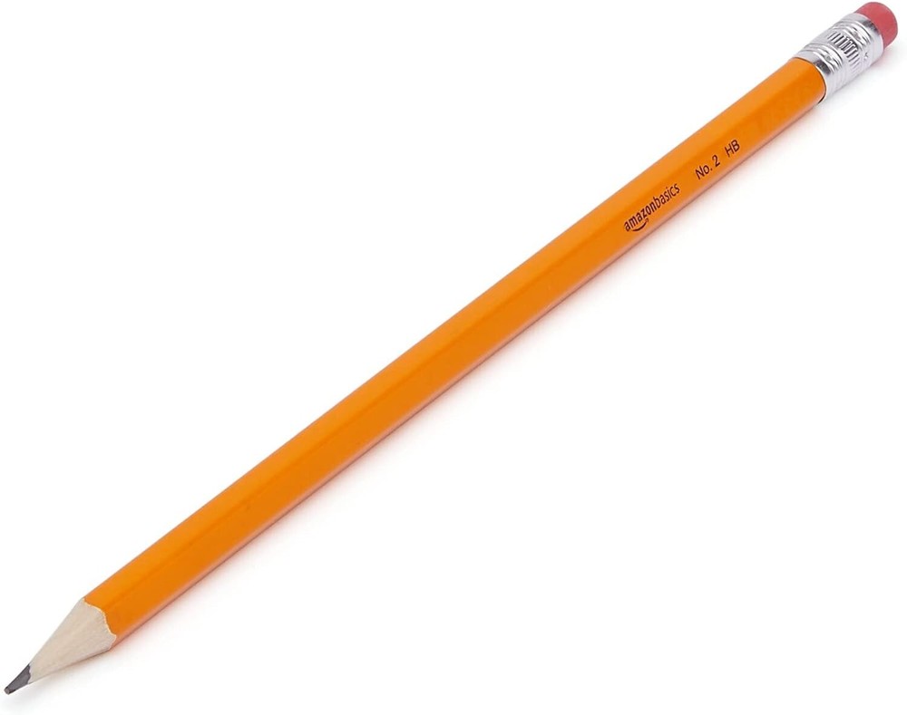 Basics Wood cased #2 Pencils, Pre-Sharpened, HB Lead, Box of 30