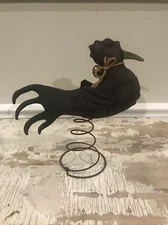 Vintage Folk Art Primitive Hand Sewn Rooster.Unique Hand Made Art.Signed ADA