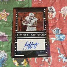 2022 Panini Playbook Hash Marks Auto Green #19 Jeff Wilson Jr. #/25