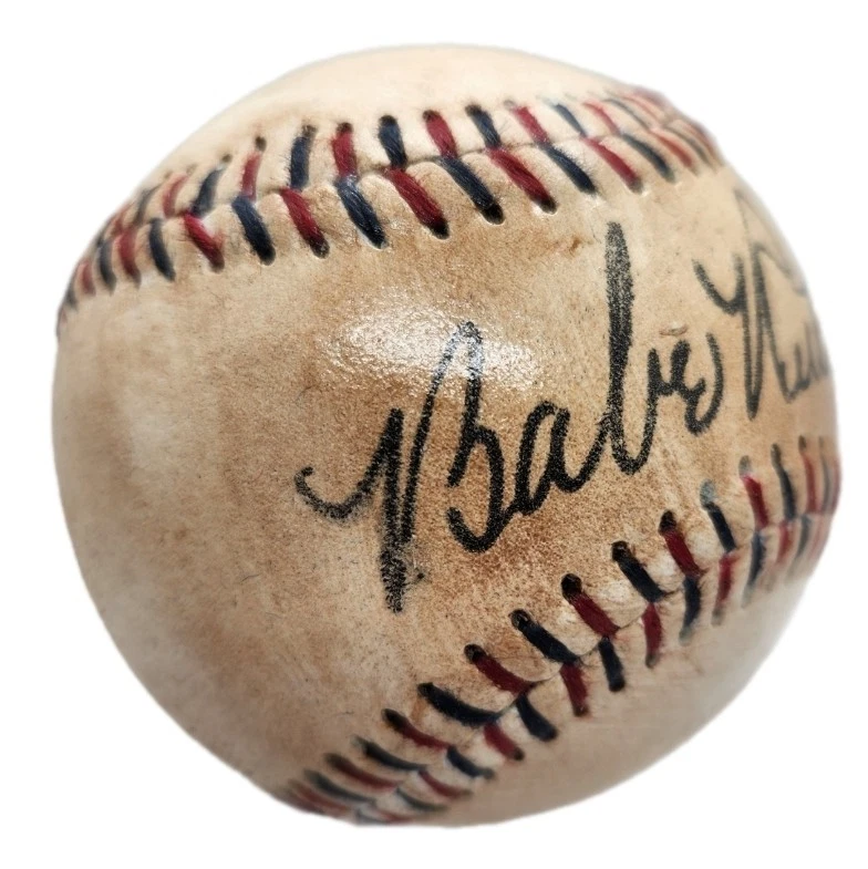 Babe Ruth Autographed 1930s Baseball. Replica Licensed By Ruth Estate - Image 2 of 4