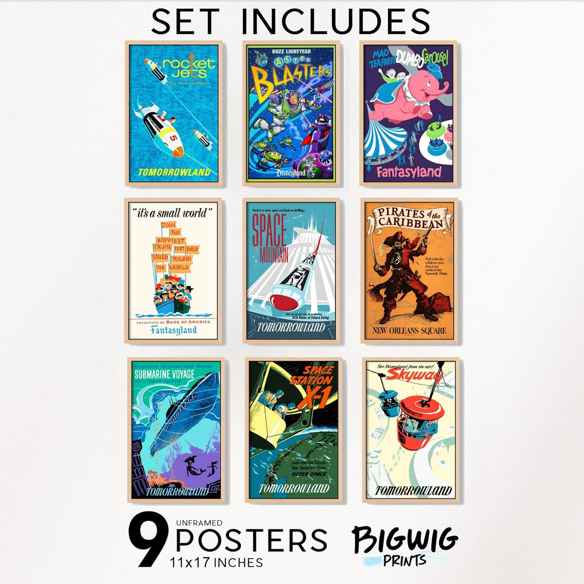 Disneyland Posters - Vintage Disney Posters, Disney Gifts for