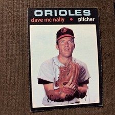 1971 Topps Dave McNally Baltimore Orioles #320🥶🥶🥶