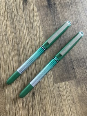 Uni-Ball AUGENNADEL Spitze 0,5 mm GRÜN Tintenroller, UB-185S (PKT 2 STIFTE)