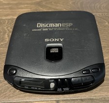 CH106 Sony Discman ESP D-231 Mega Bass CD Player Black NOT WORKING