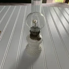 Vintage Mini Milk Glass Oil Lamp 8”