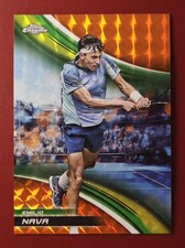 2025 Topps Chrome Tennis Orange Geometric Refractor Emilio Nava #227 01/25 First