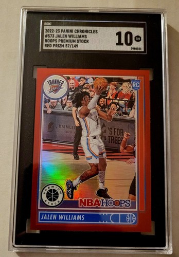 JALEN WILLIAMS 2022 PANINI HOOPS PREMIUM STOCK ROOKIE CARD #57/149 SGC 10!