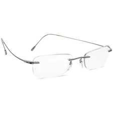 Silhouette Eyeglasses 7554 40 6051 Silver Frost Rimless Frame Austria 53[]21 160
