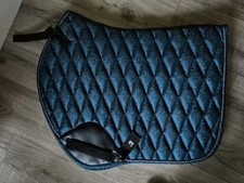 Shimmering Teal/Blue GP Full Saddlecloth with Matching Ears RRP £45