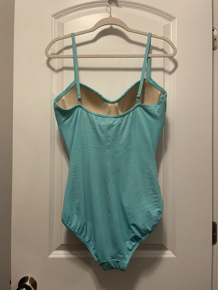 Traje de baño de una pieza con sujetador de soporte acanalado Fit 4 U en azul aguamarina talla 14 Foto 4 de 4