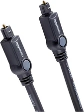 Amazon Basics Toslink Digital Optical Audio Cable, 3.3 Feet, Black 